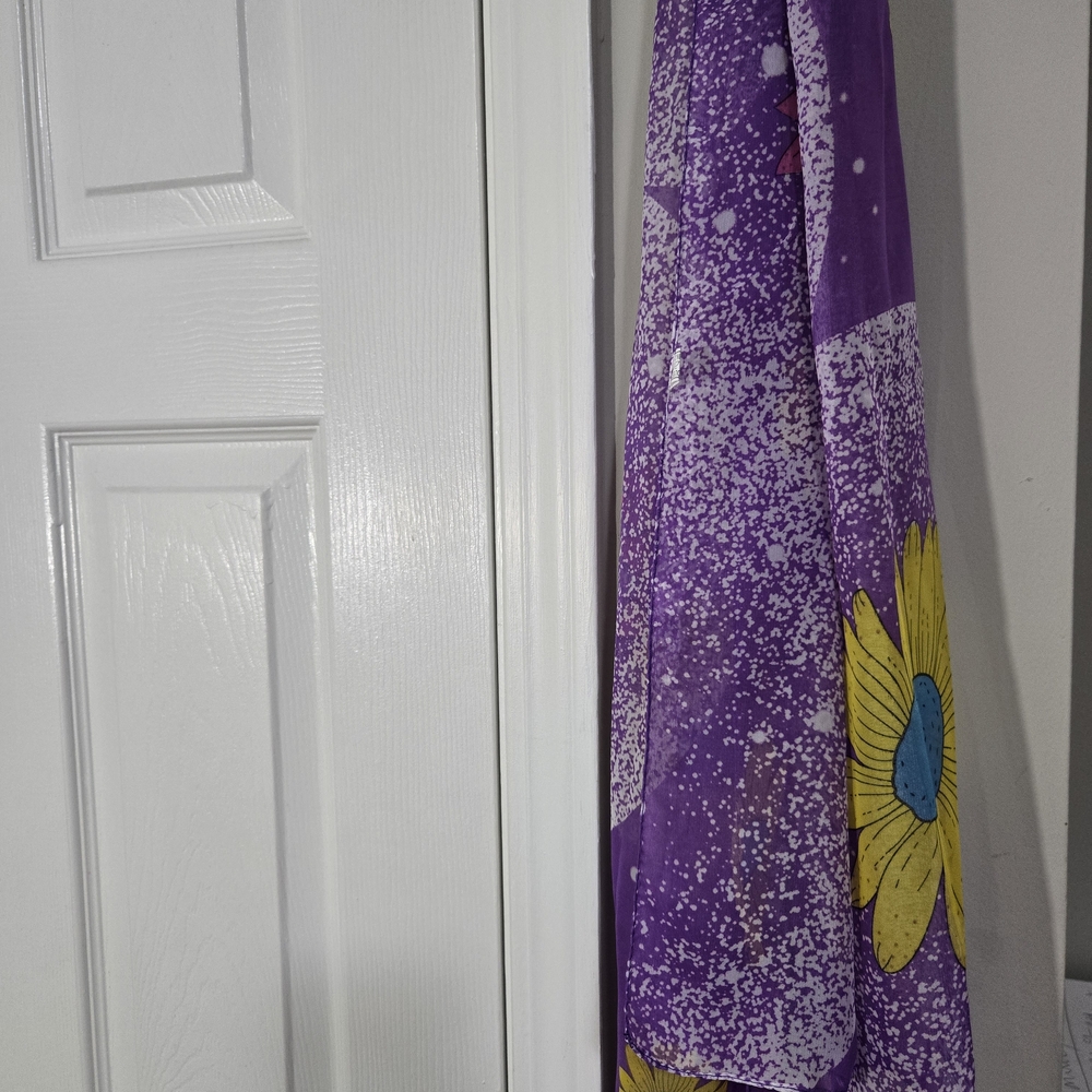 Floral Purple Scarf